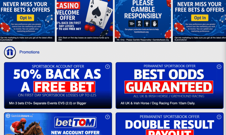 BetTOM - UK's Newest Bookmaker