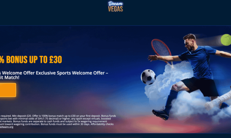 Get £30 from Dream Vegas Sports
