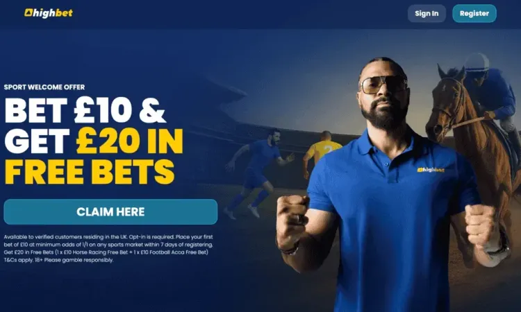 £20 in free bets from new bookmaker Highbet