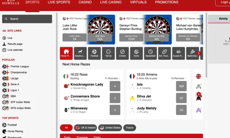 £25 from New Bookmaker Ken Howells