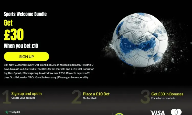 Get £30 in Free Bets from Bookmaker Parimatch