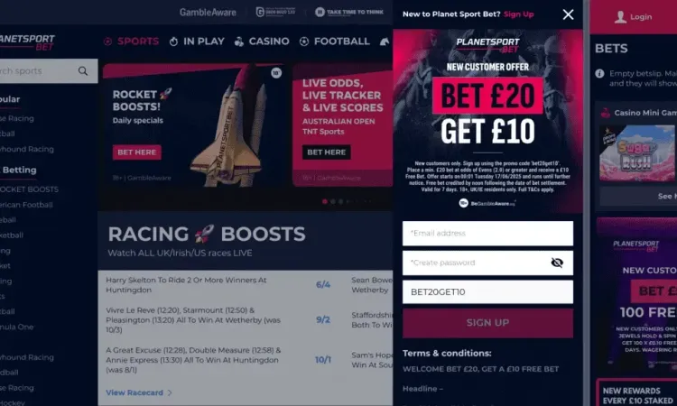 Get £10 Free Acca from Planet Sport Bet